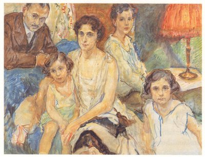 The Family of Doctor Janos Plesch by Max Slevogt